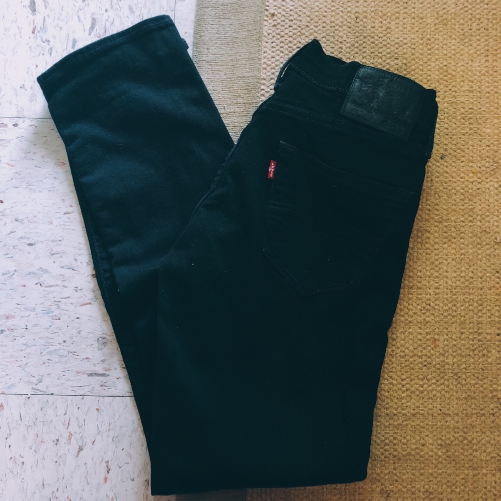 Levis black 511 slim fit stretch jeans